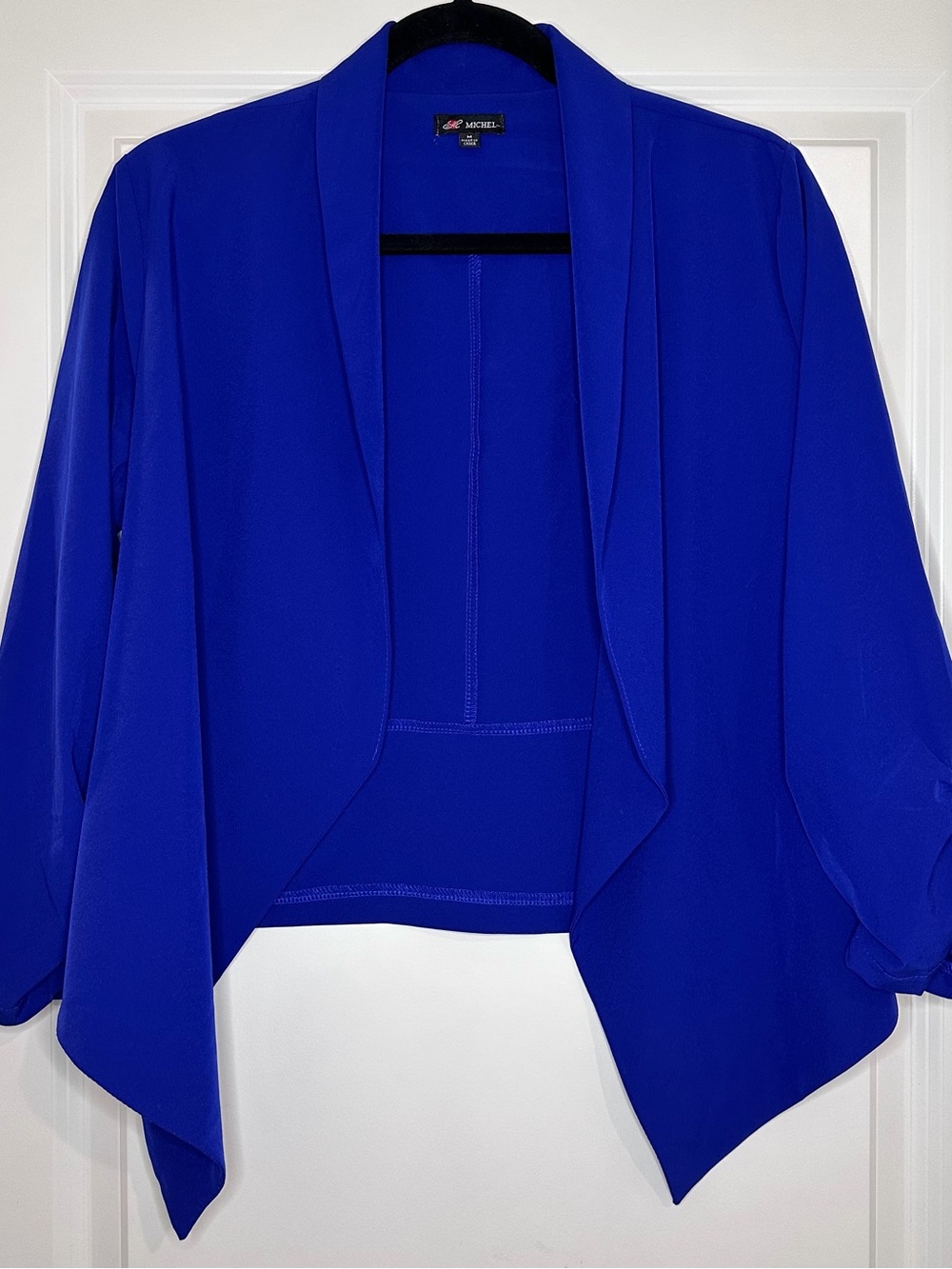 Michel | Lightweight Draped Open-Front Blazer
